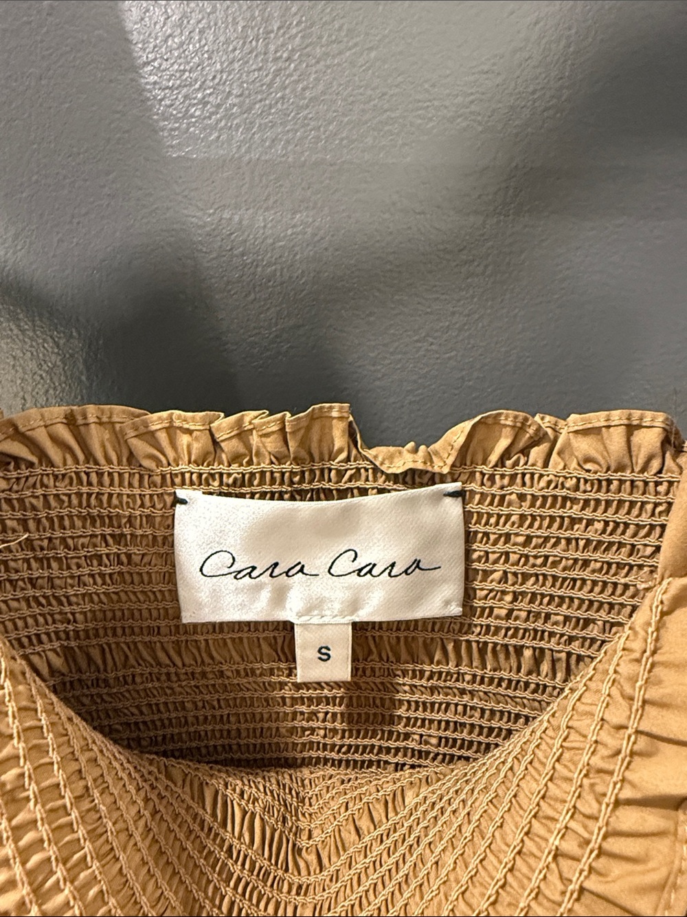 LIKE NEW Cara Cara Ruby Smocked Midi Dress Size Small - Picture 3 of 4